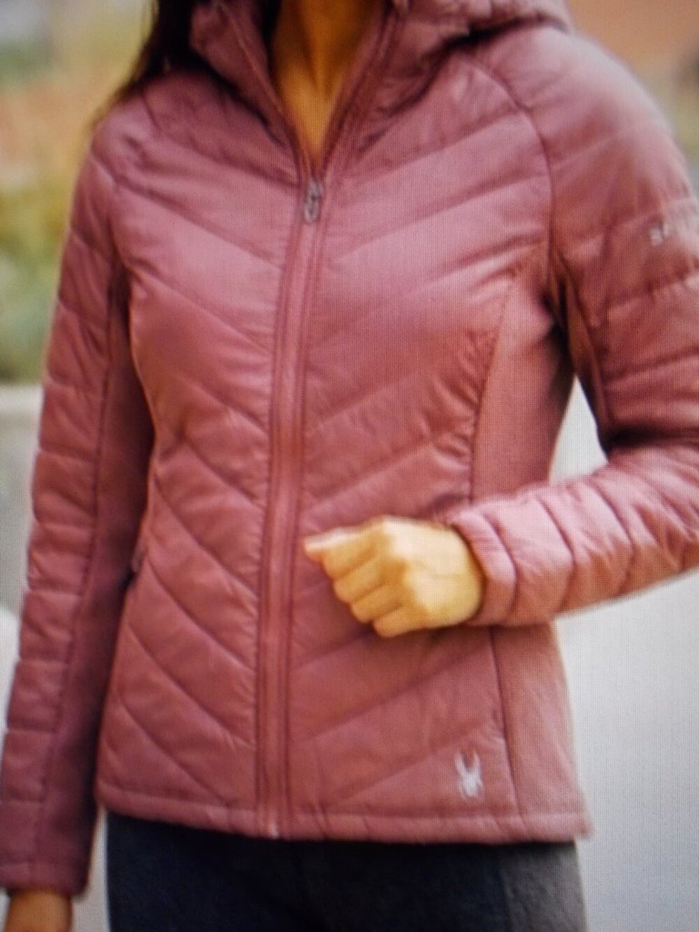 Spyder Women's Jacket Size M Color Mauve full zip with hood NWT